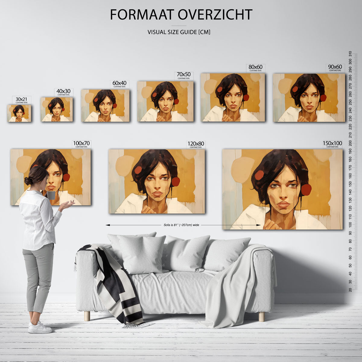 Vrouwelijk portret Poster