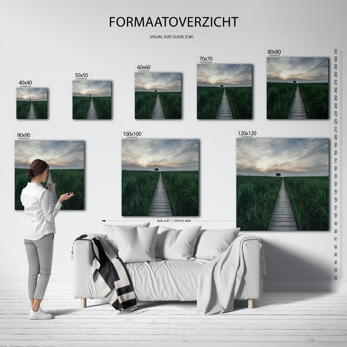 Rustige wandelpad Poster