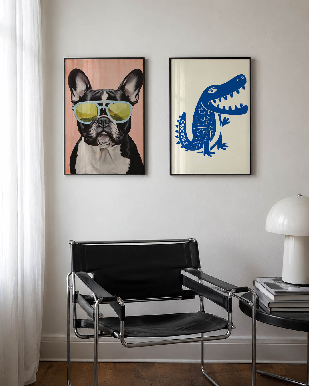 Hond met zonnebril Posterset
