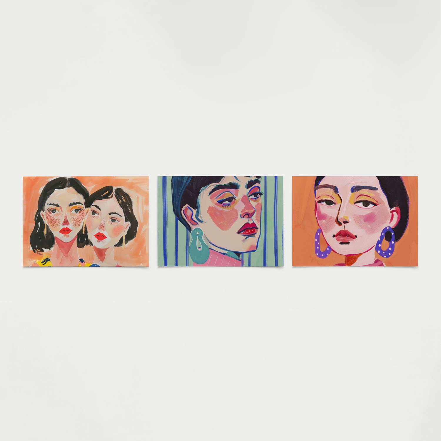 Expressieve portretten Posterset