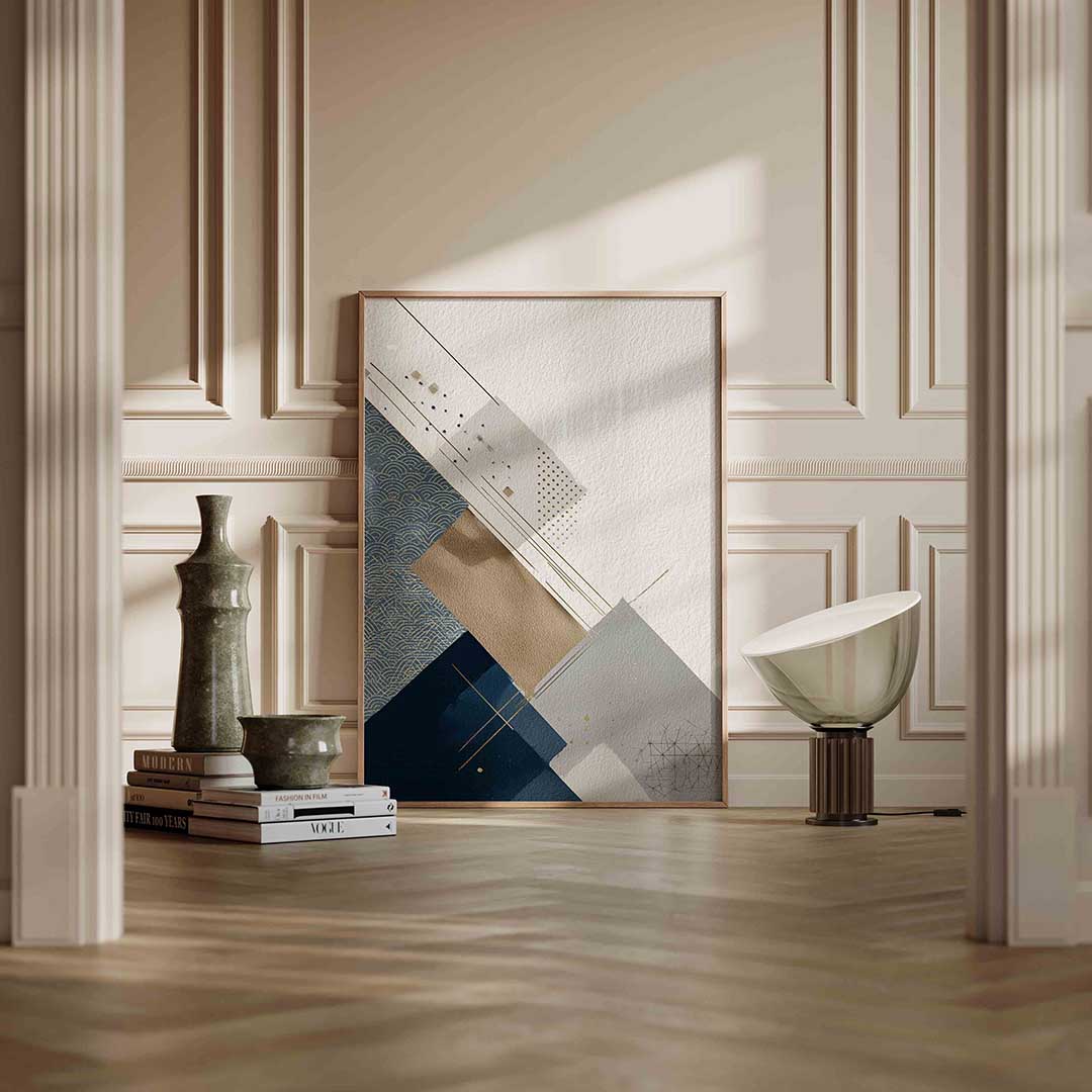 Abstracte geometrische vormen Poster
