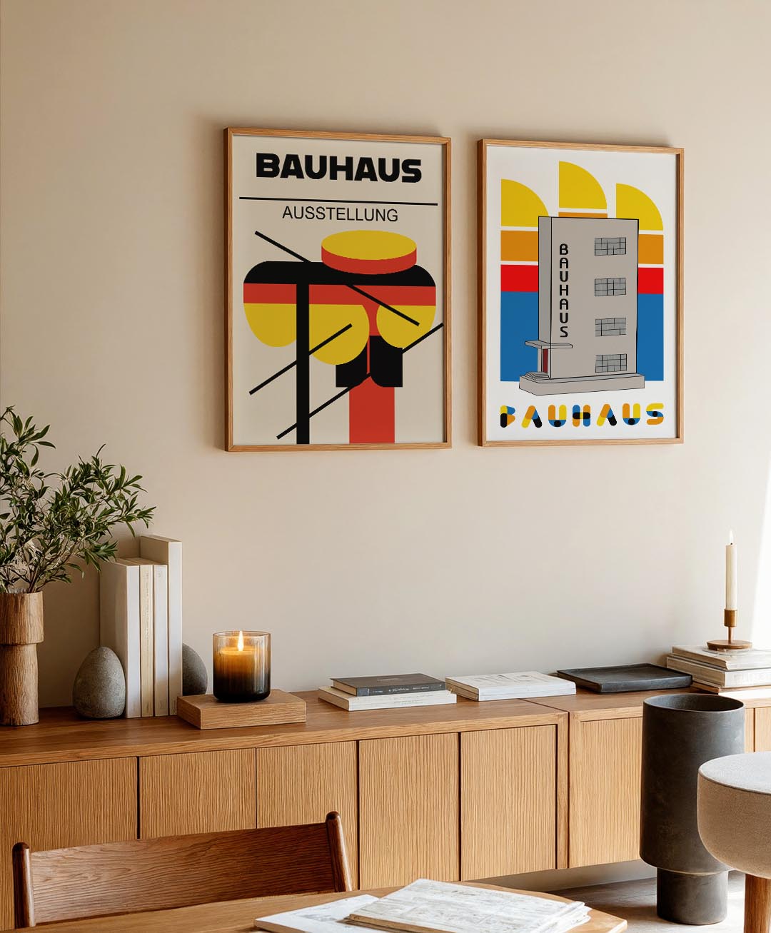Vorm en kleurenspel Posterset