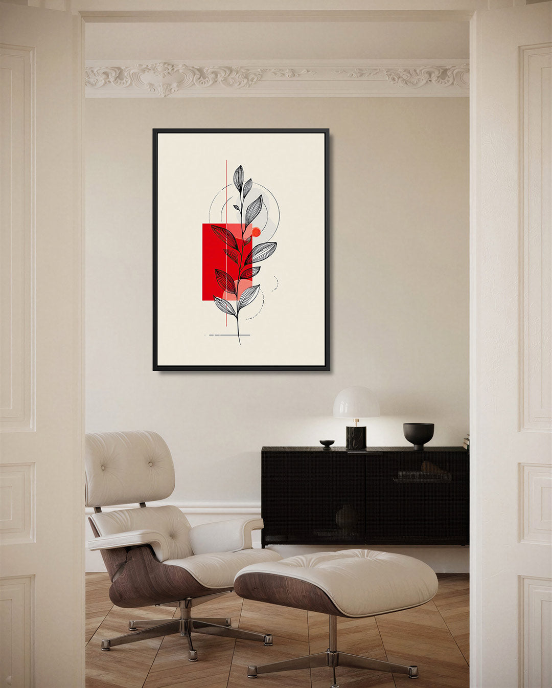 Geometrische plant Kunstwerk