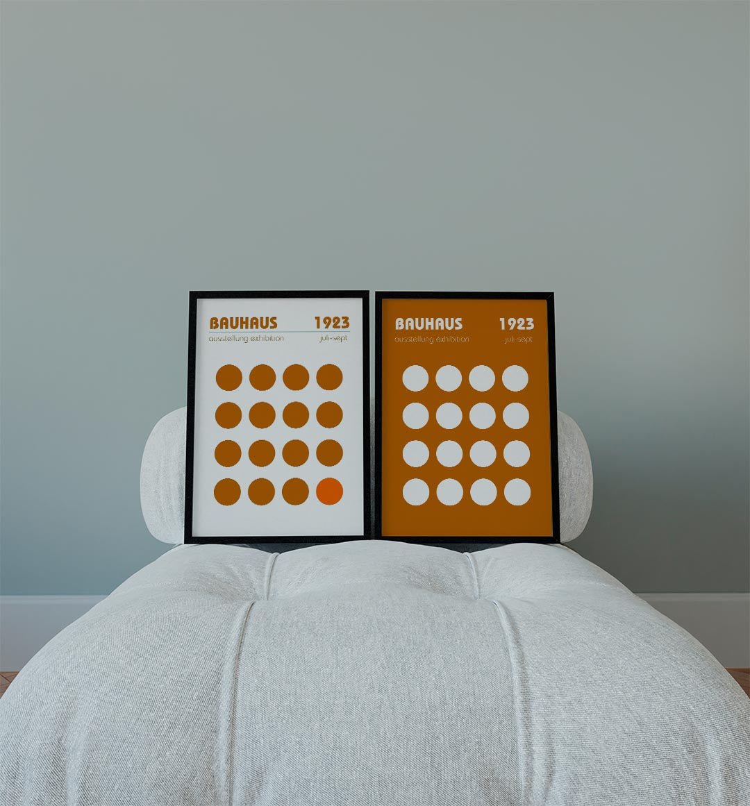Cirkelritme en kleur Posterset