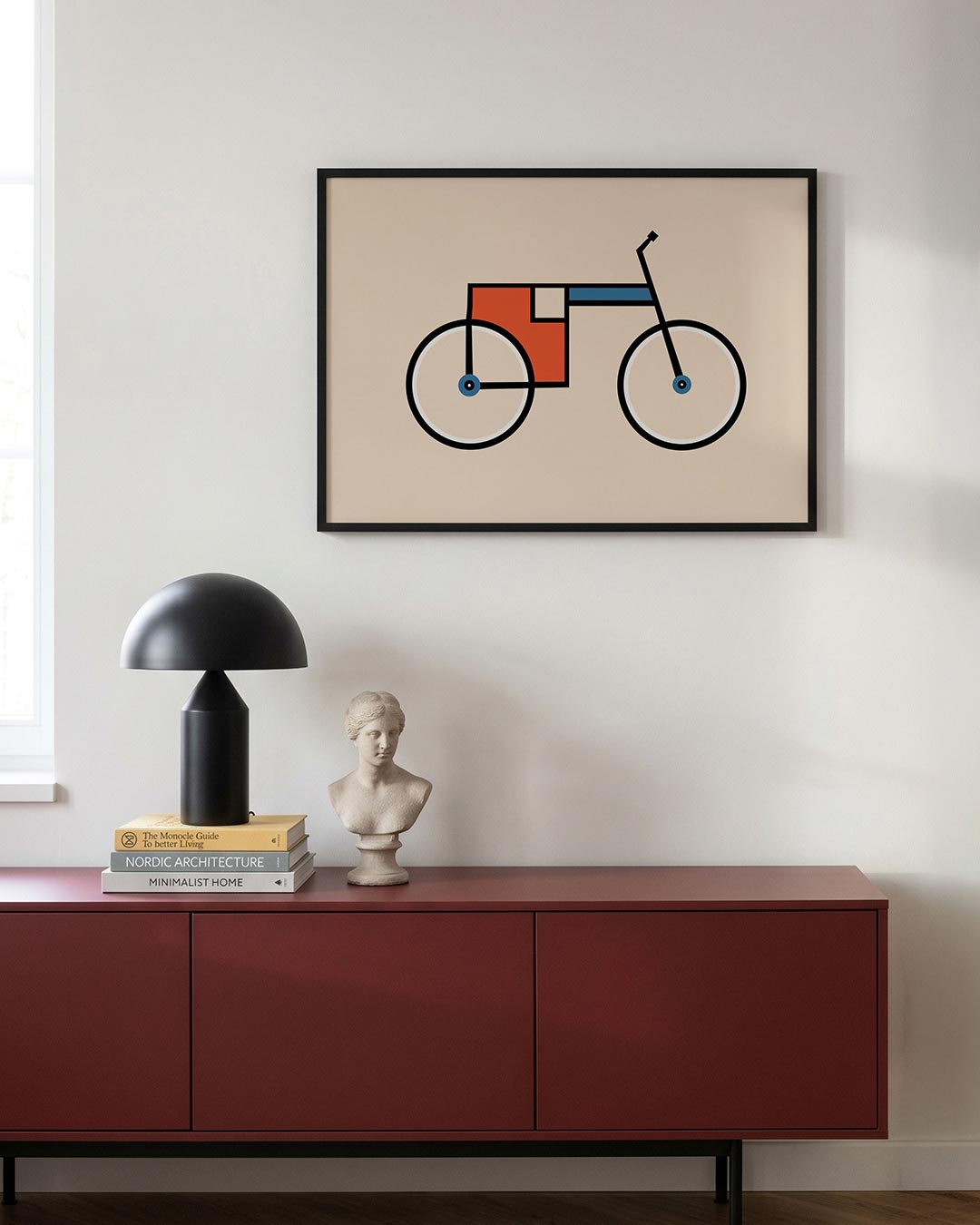 Fietsstructuur Poster