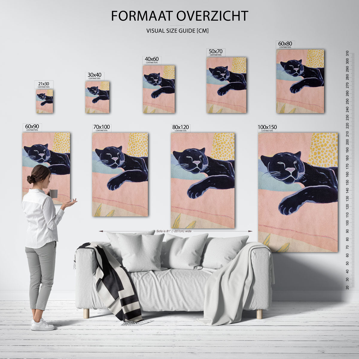 Slapende panter Poster