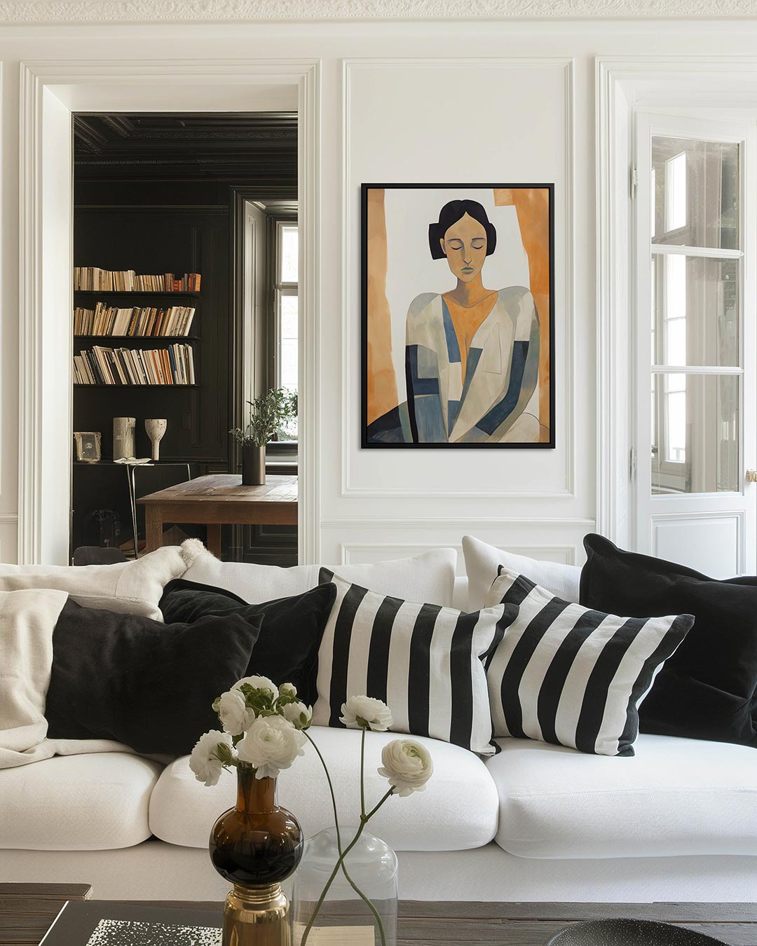 Gestileerde vrouw Kunstwerk