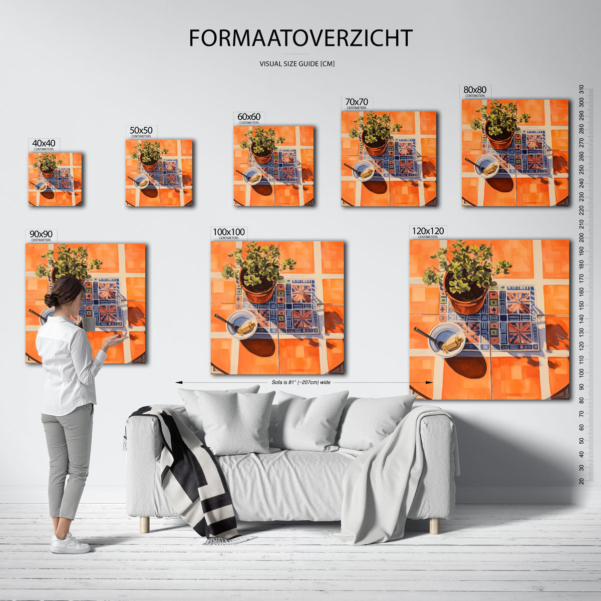 Plant en schaduw Poster