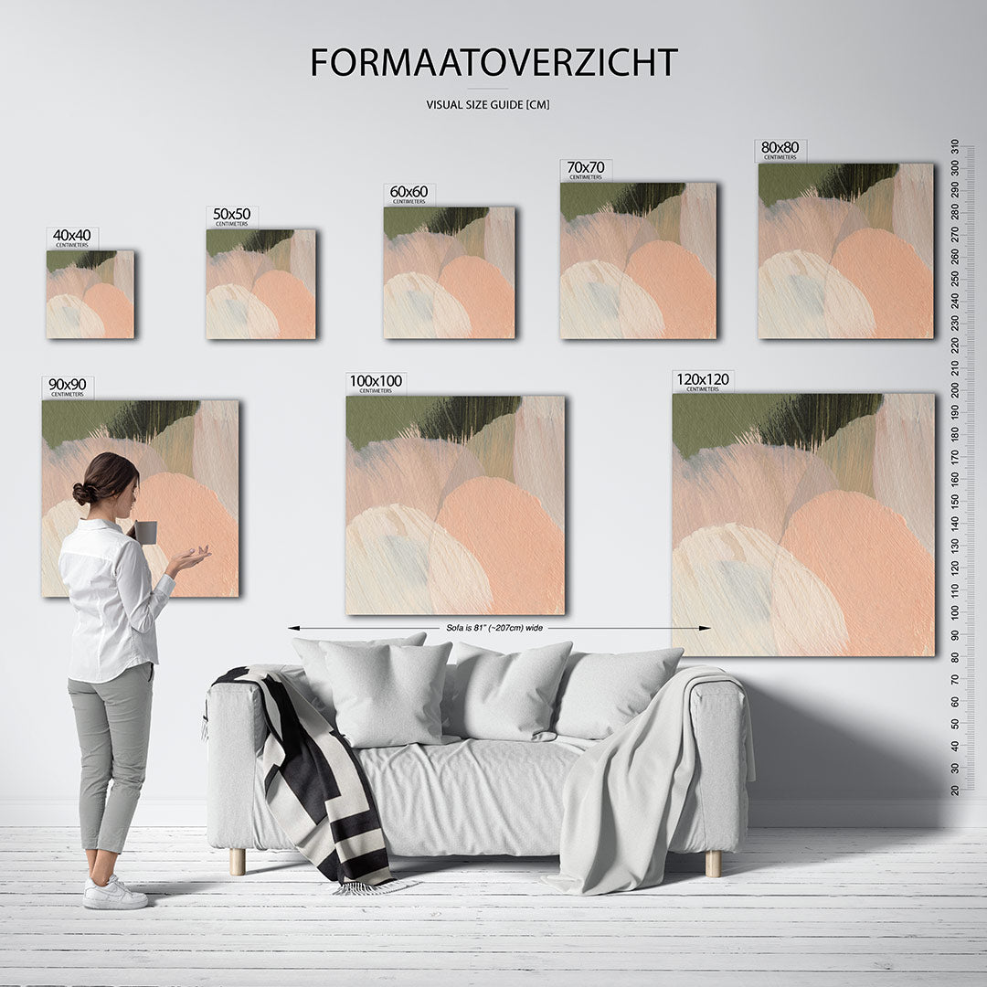 Organische vormen compositie Kunstwerk