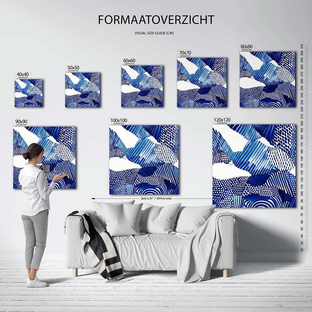 Dynamische patronen Kunstwerk