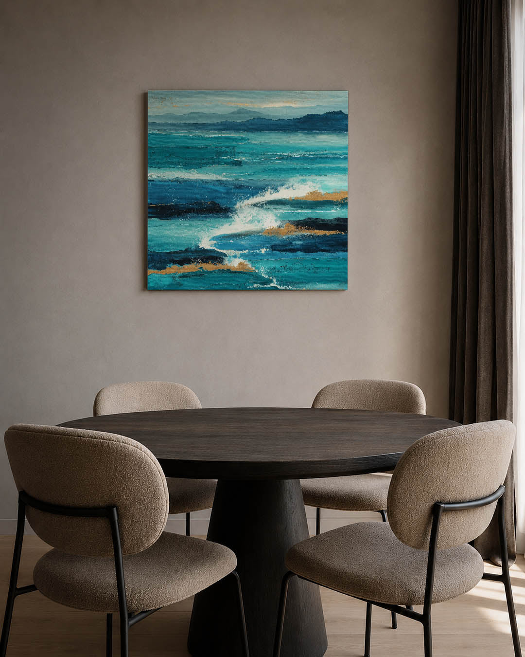 Dynamische zeegezichten Kunstwerk