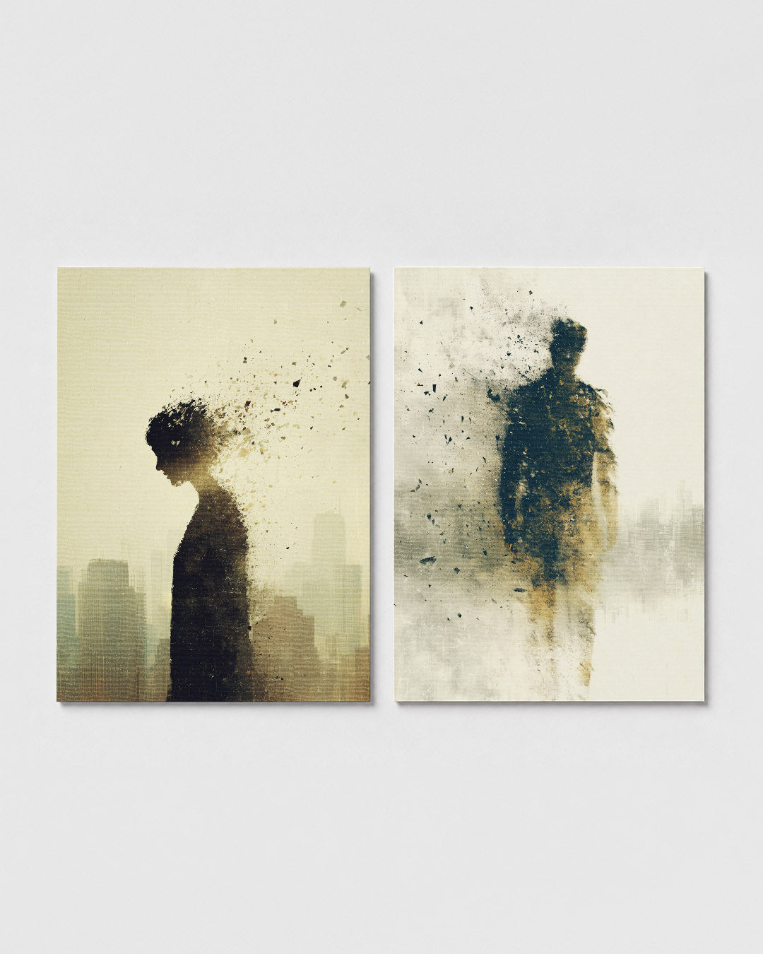 Vervagende silhouet Posterset