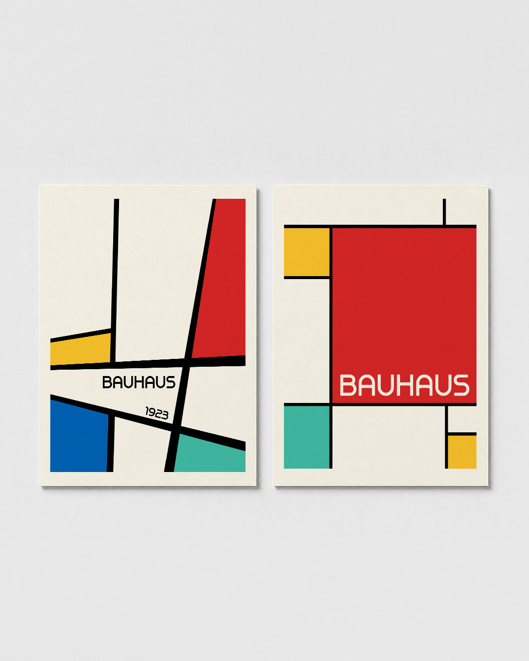 Kleurrijke vlakken Posterset