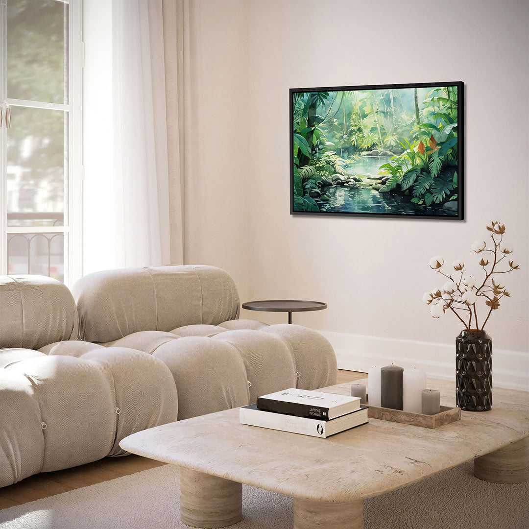 Weelderige jungle Kunstwerk