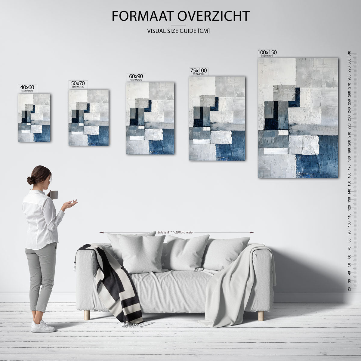 Geometrische texturen Kunstwerk