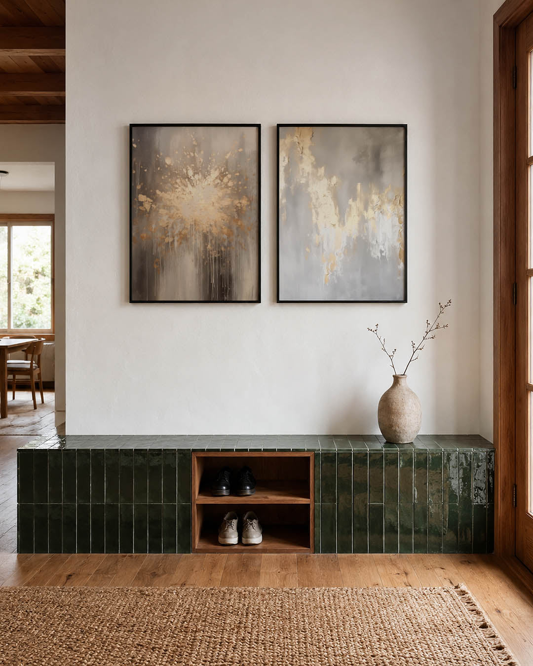 Gouden spatexplosie Posterset