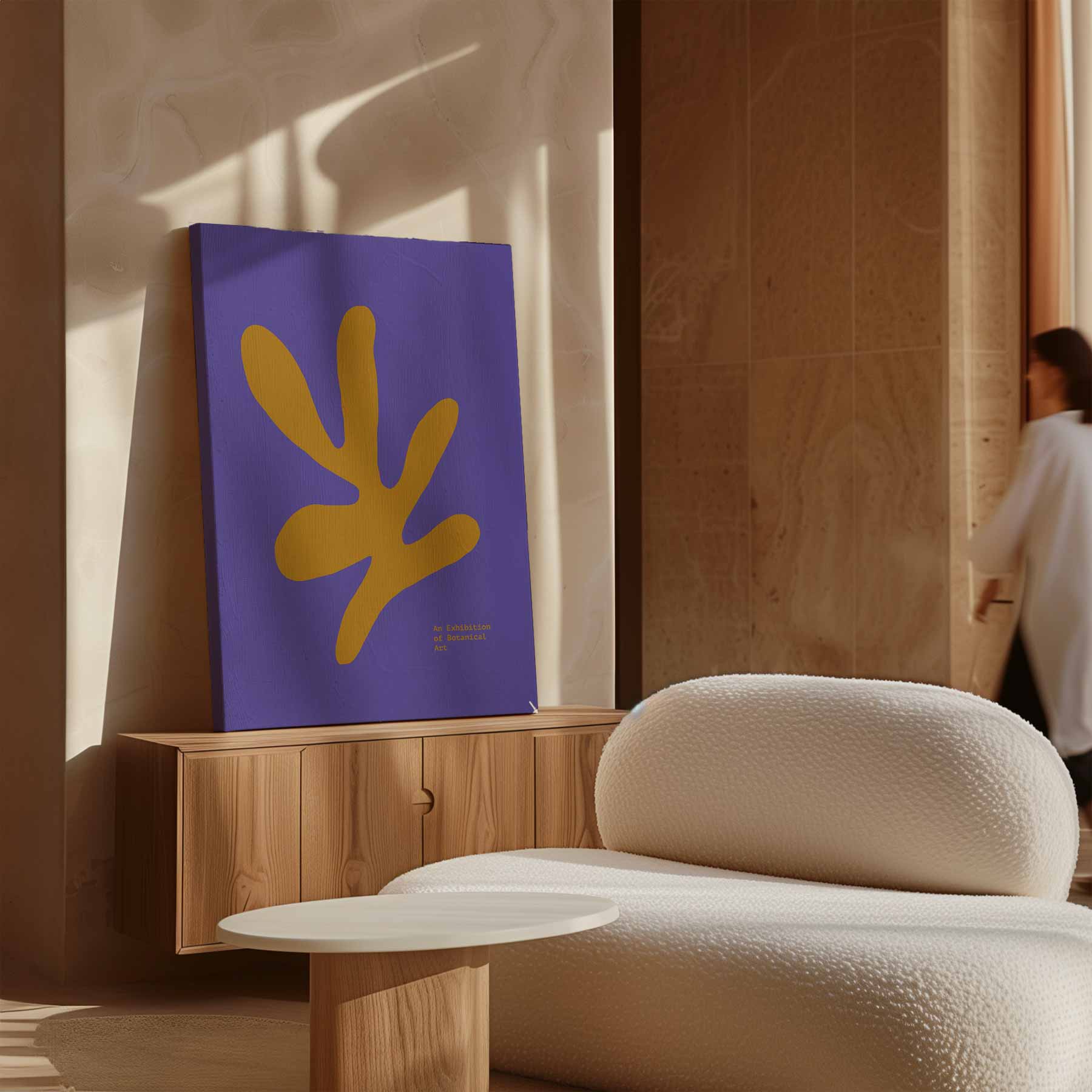 Moderne Botanische Abstractie Kunstwerk-canvas-dibond-plexiglas-wanddecoratie-WallArtistic