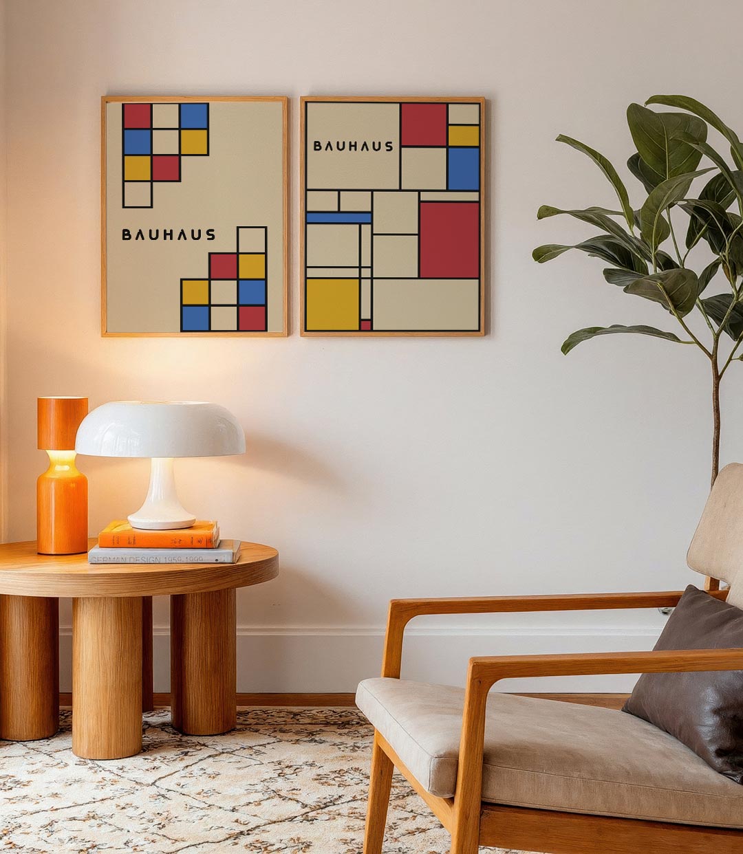 Kleurrijke vlakken Posterset