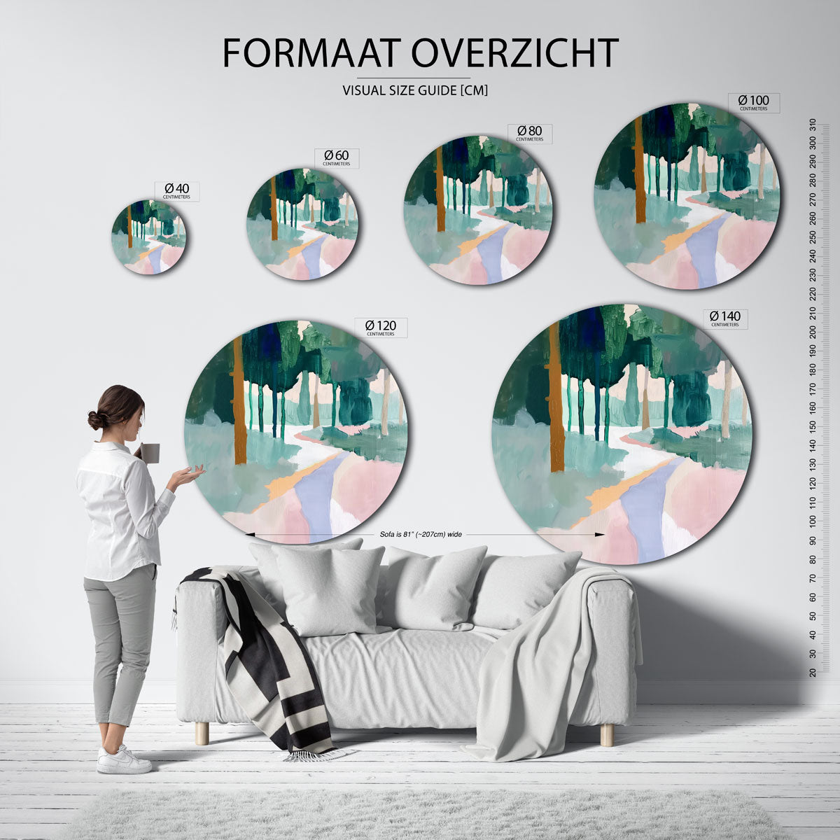 Boslandschap Muurcirkel