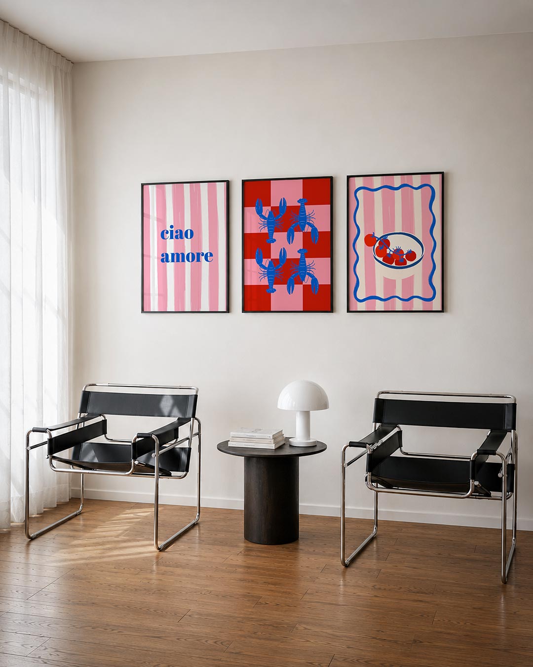 Strepen en woorden Posterset