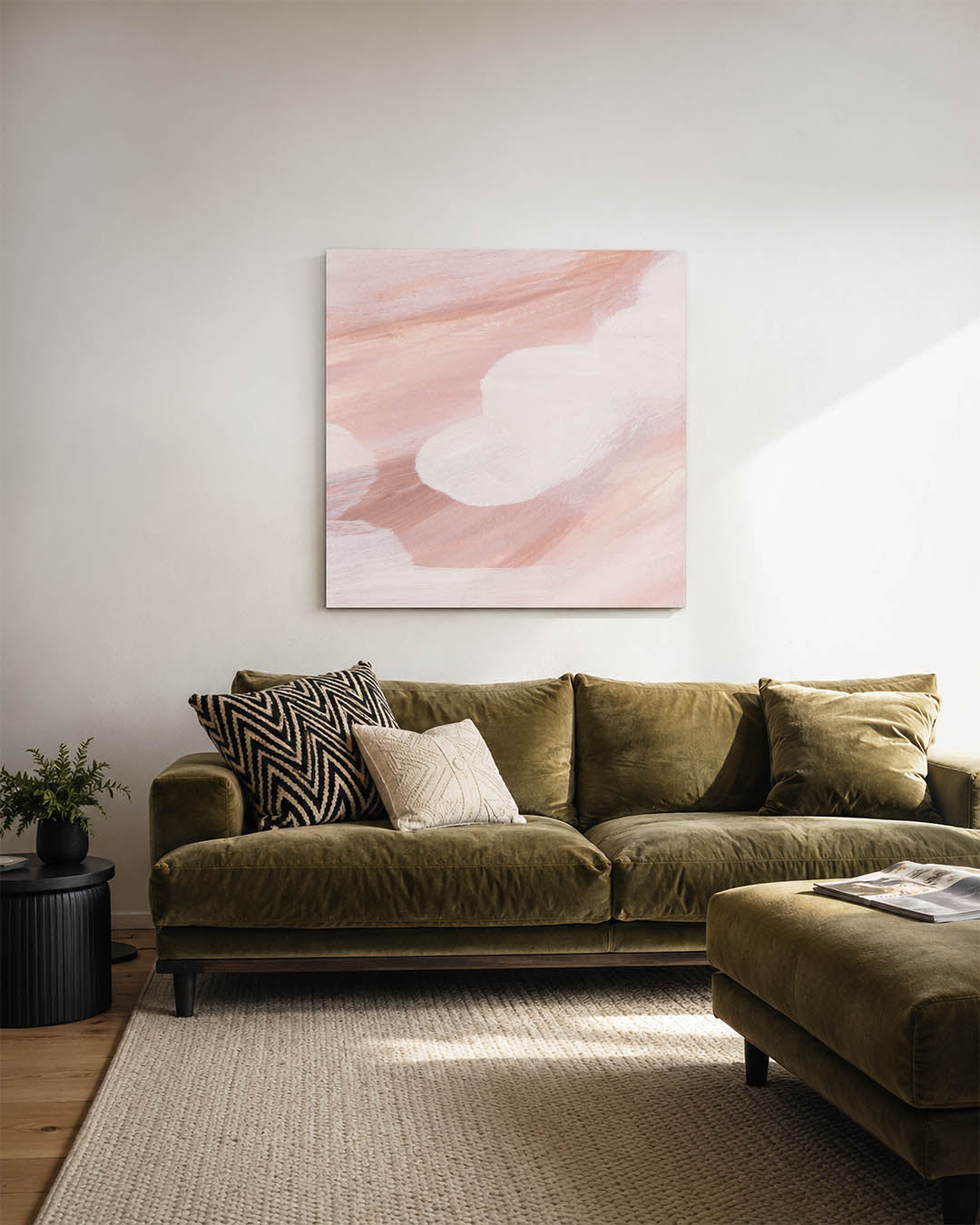 Zachte kleuren vormen Kunstwerk