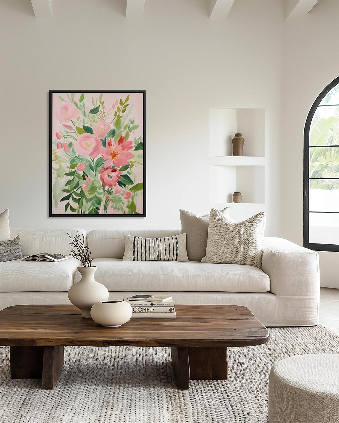 Bloemenexplosie Kunstwerk