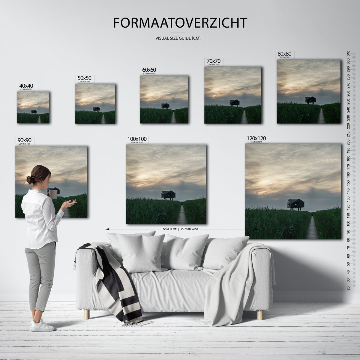 Rustieke houten hut Poster