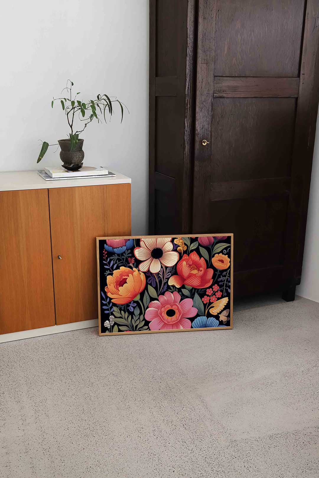 Bloemen en bladeren Poster