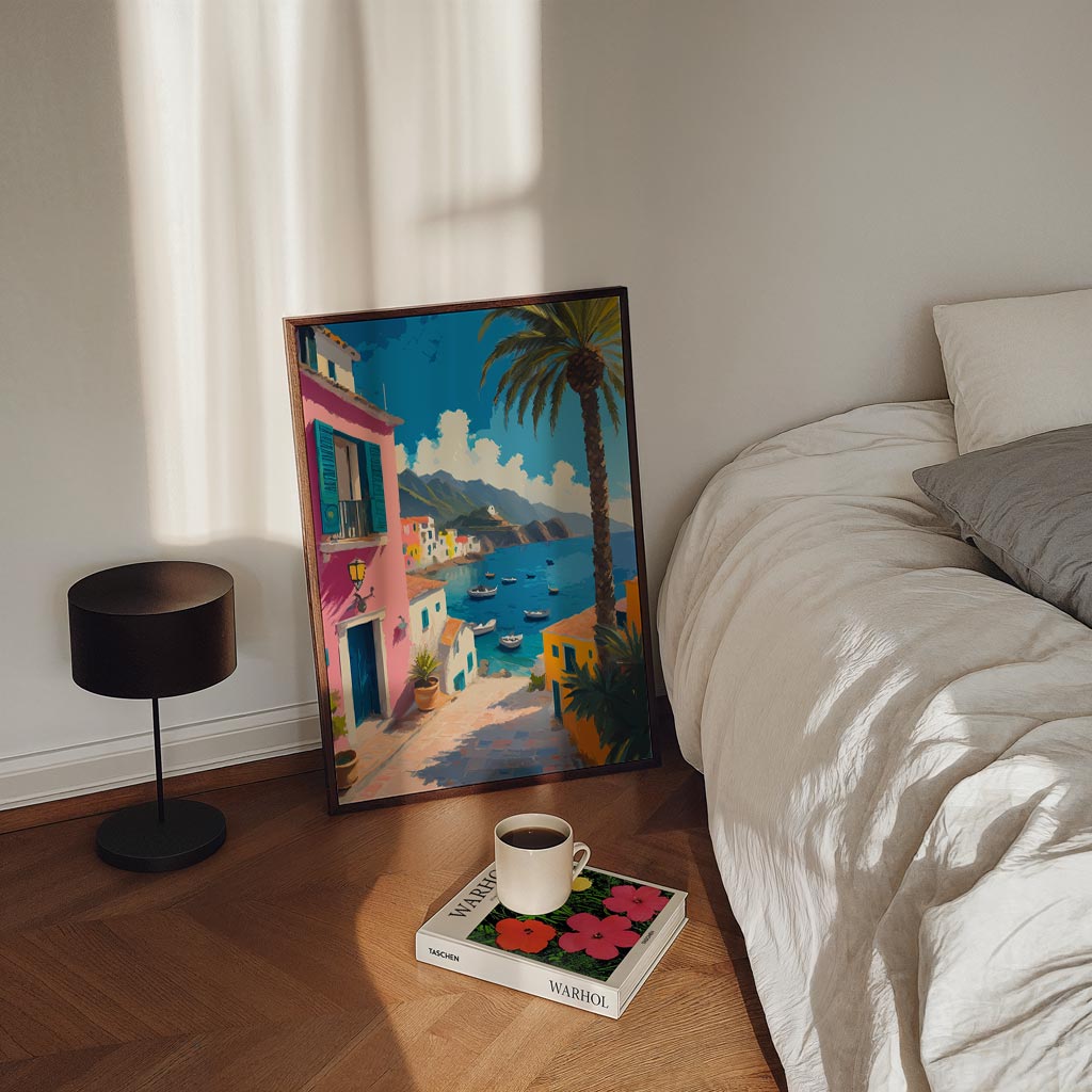 Mediterrane Stranddroom Poster-WallArtistic