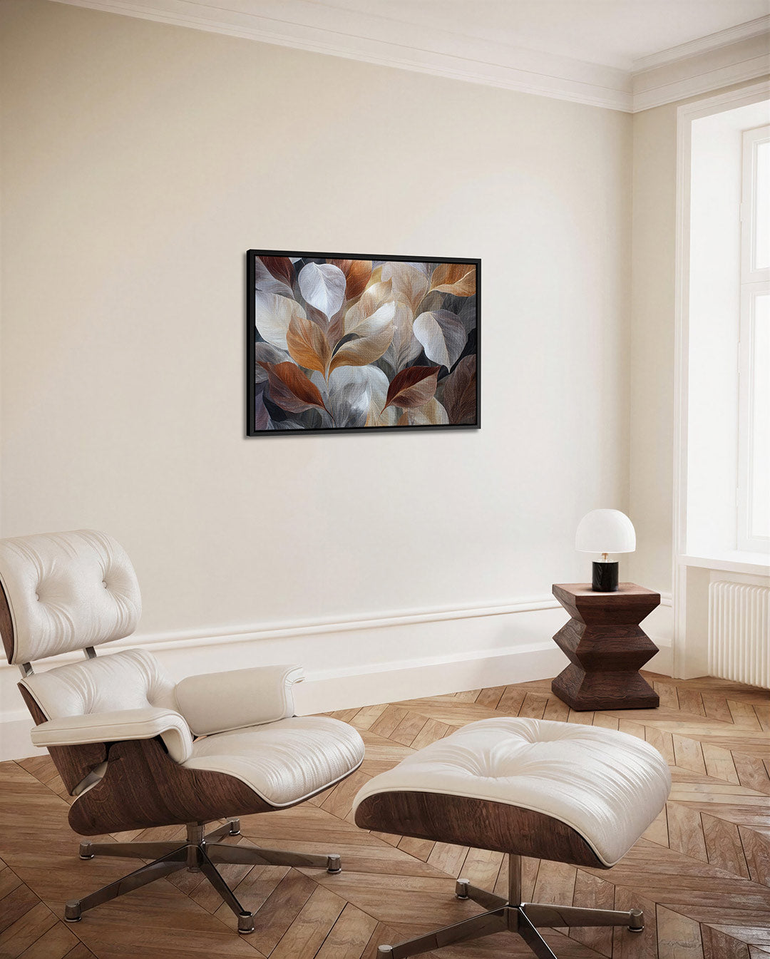 Organische bladvormen Kunstwerk