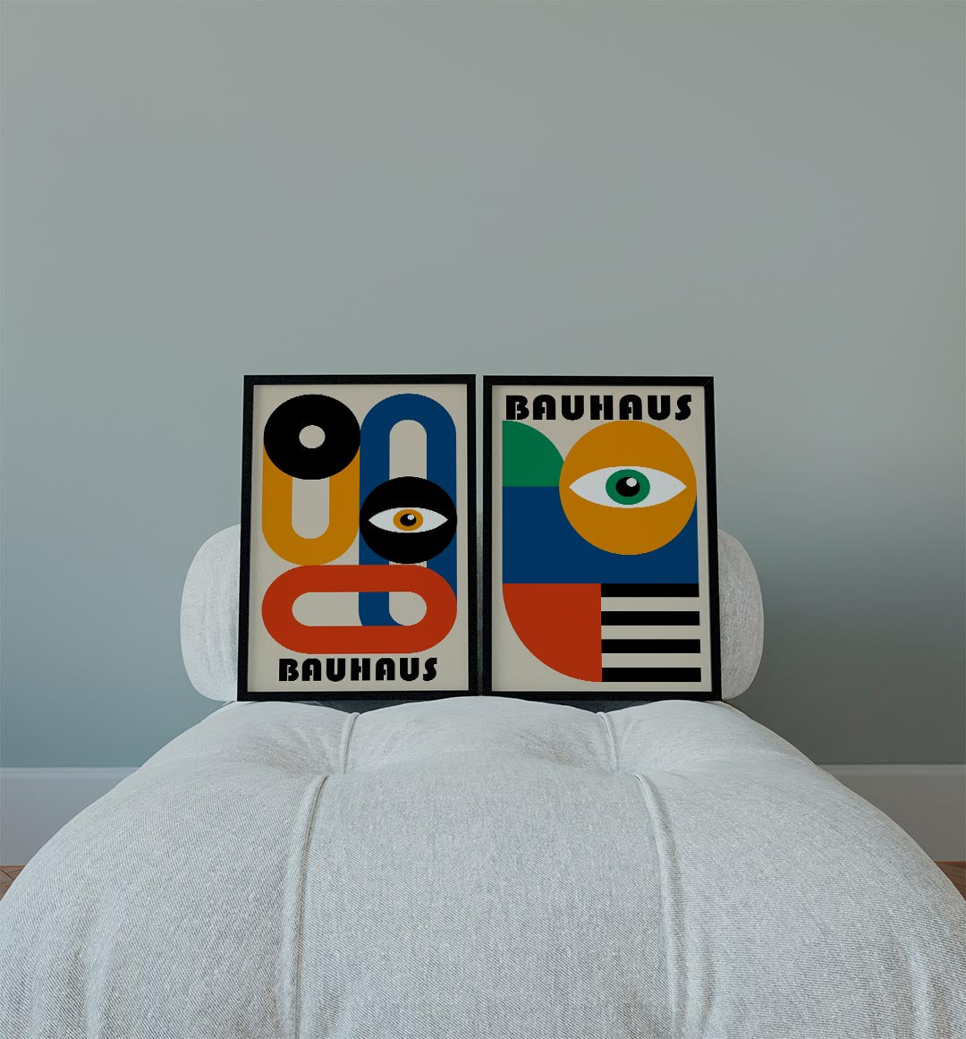 Kleurrijke vormen Posterset