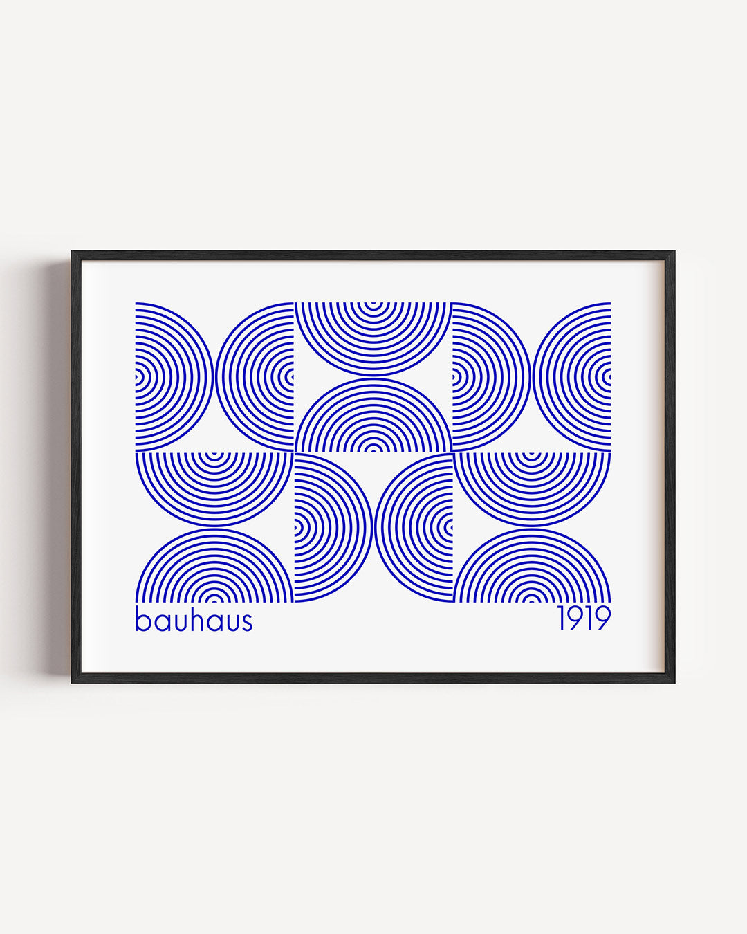 Cirkelpatroon en lijnen Poster