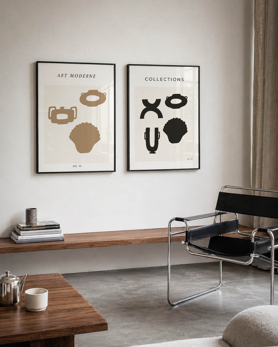 Vormen en vlakken Posterset