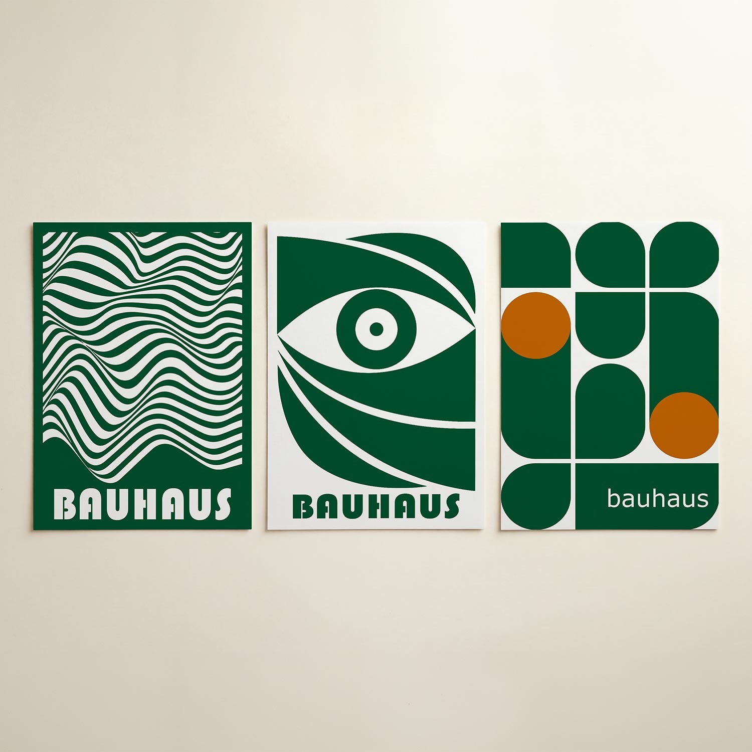Golvend lijnenspel Posterset
