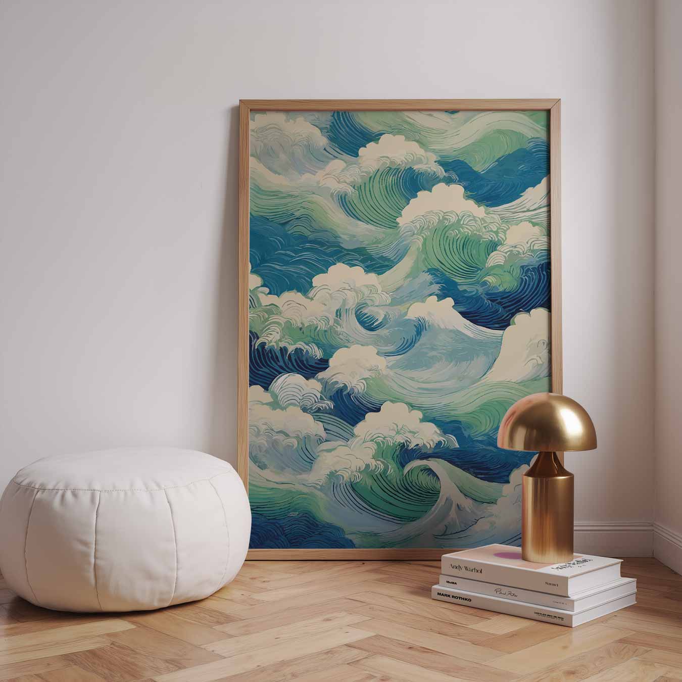 Golvende Zeeën Kunstposter-WallArtistic