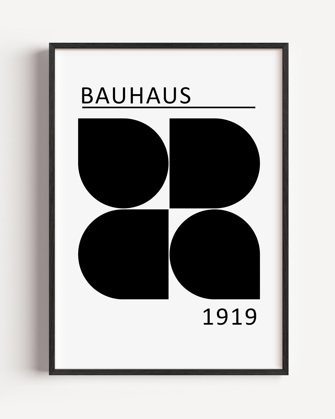 Zwart wit vormen Poster