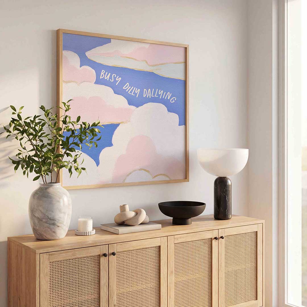 Wolk en tekst Poster