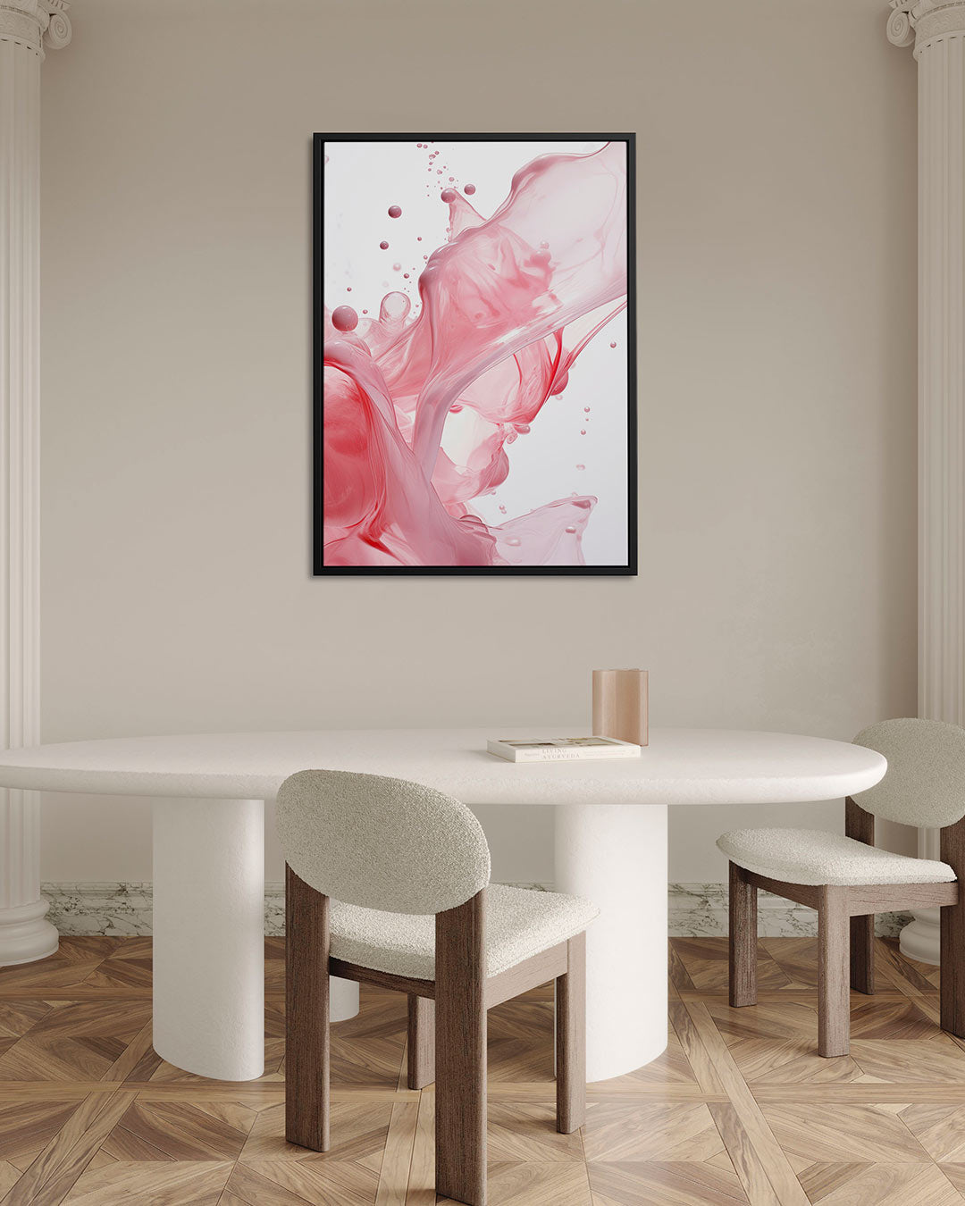 Vloeiende kleuren Kunstwerk