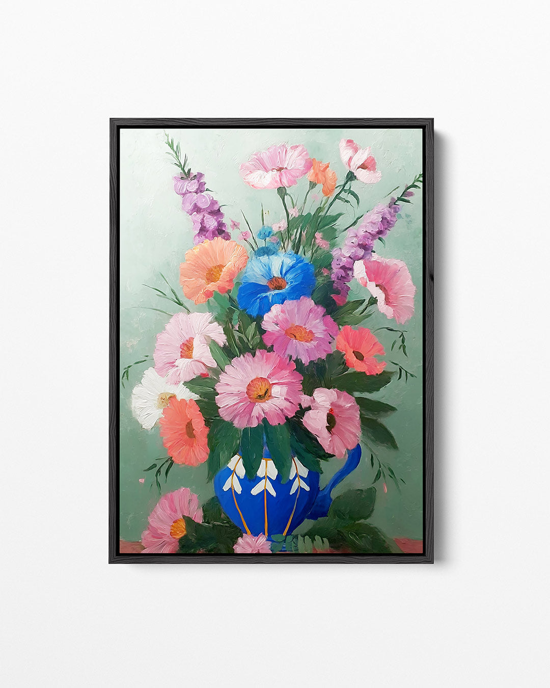 Bloemen in vaas Kunstwerk