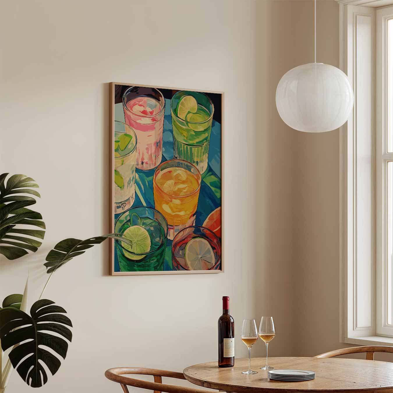 Verfrissende Zomer Cocktails Poster-WallArtistic