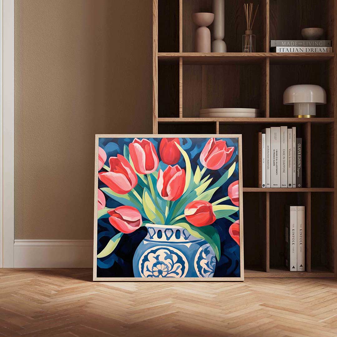 Tulpen in vaas Poster