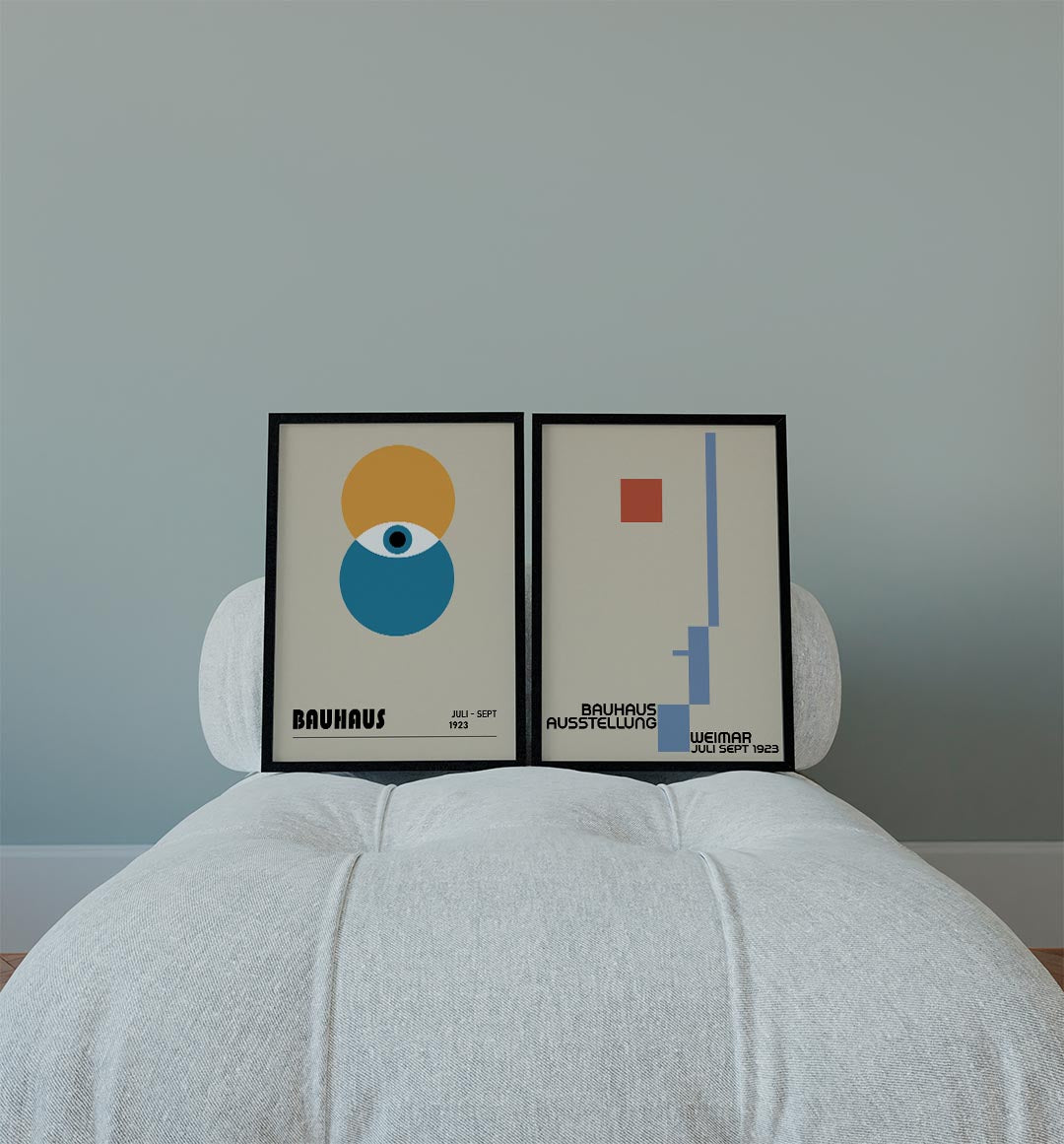Oogvorm en cirkelspel Posterset