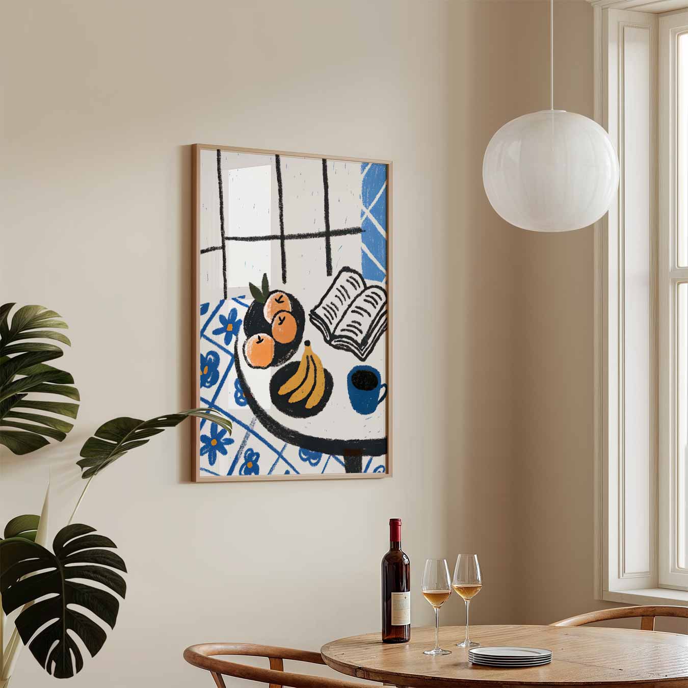 Ontspannen Ochtendmoment Poster-WallArtistic