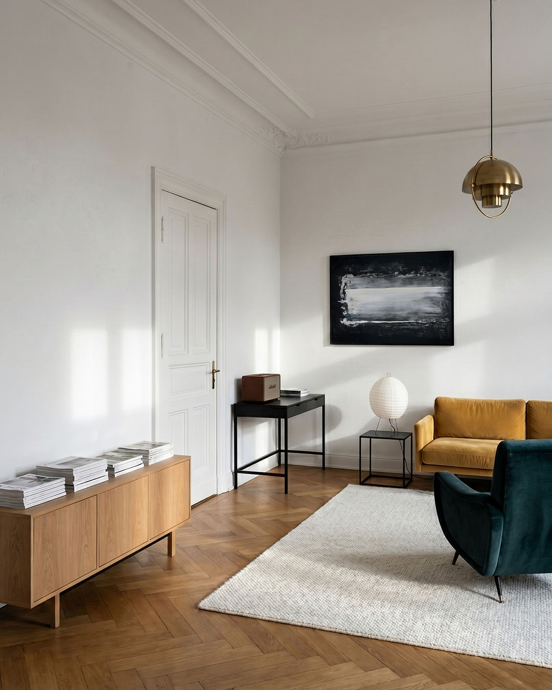 Abstracte zwart wit compositie Poster