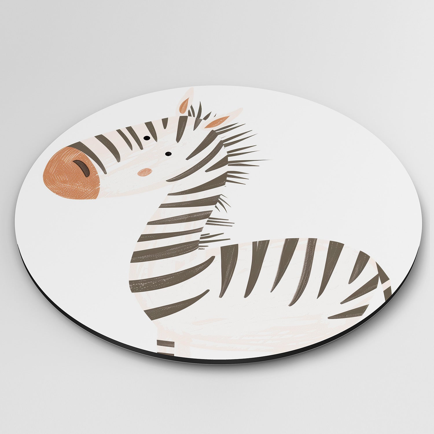 Zebra illustratie Muurcirkel