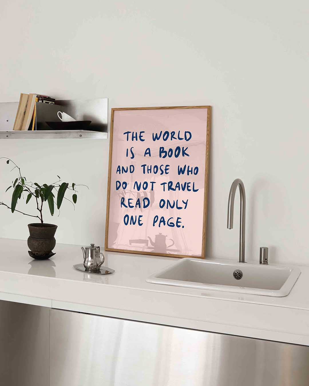 Wereld boek citaat Poster