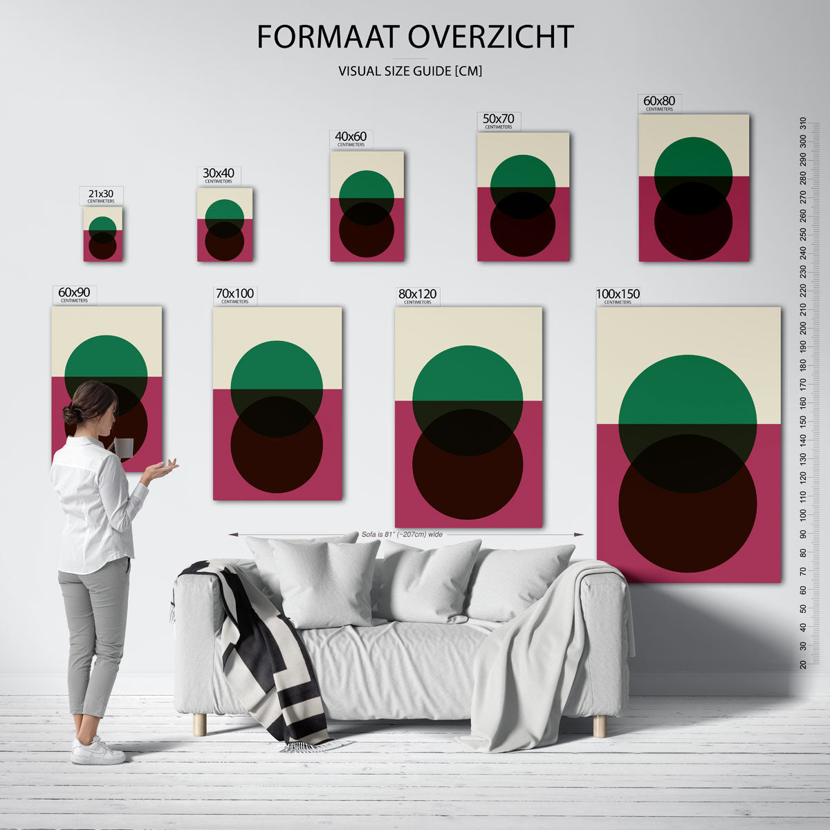 Vormen en vlaken Poster