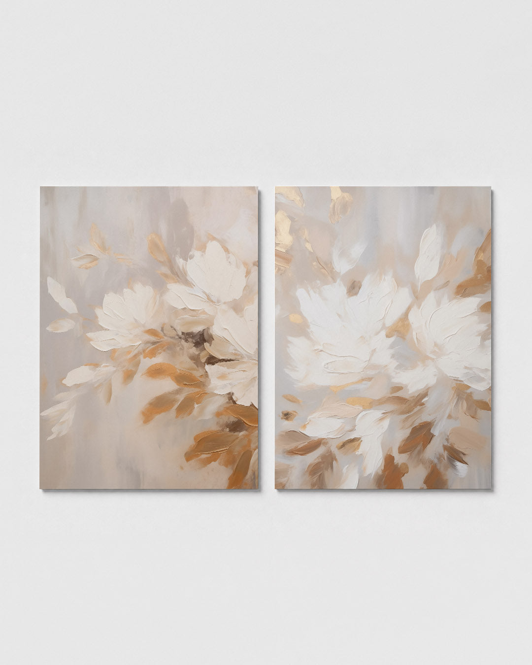Bloemige vormen Posterset