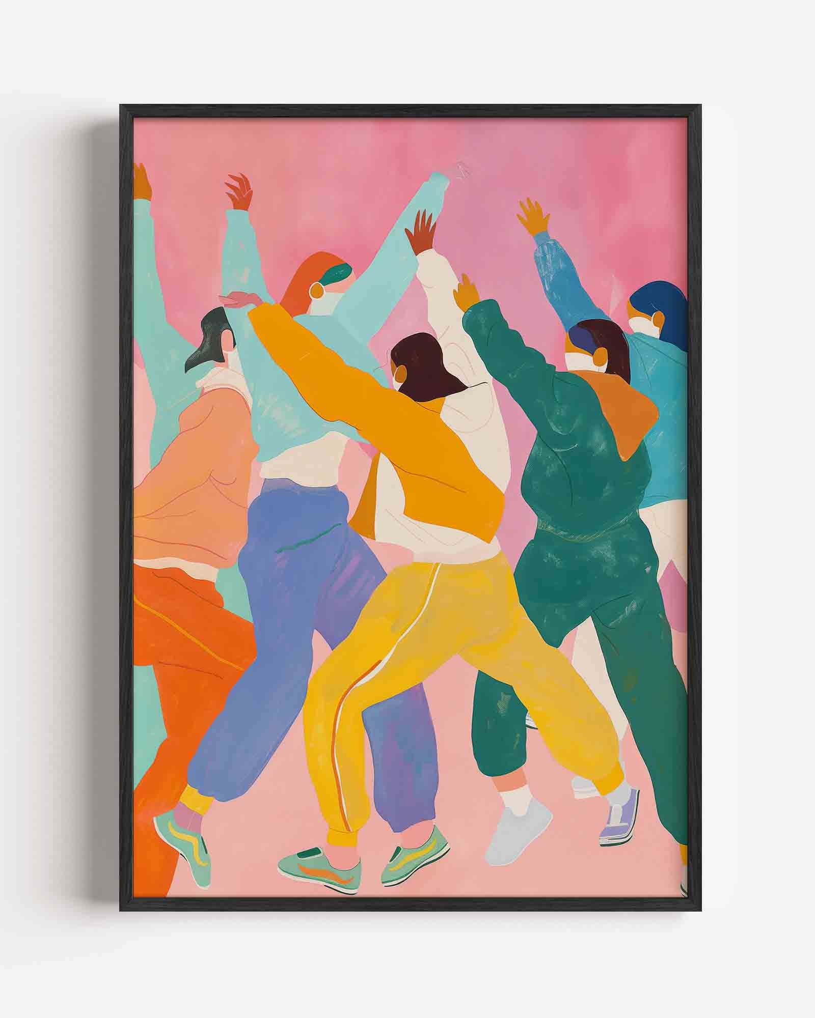 Dansende figuren Poster