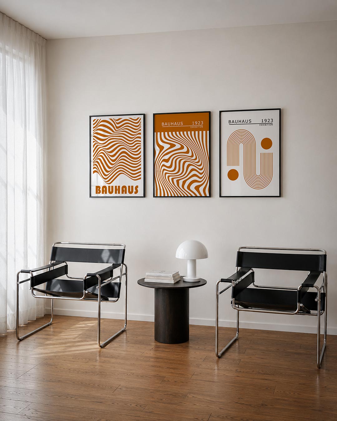 Golvend lijnenspel Posterset